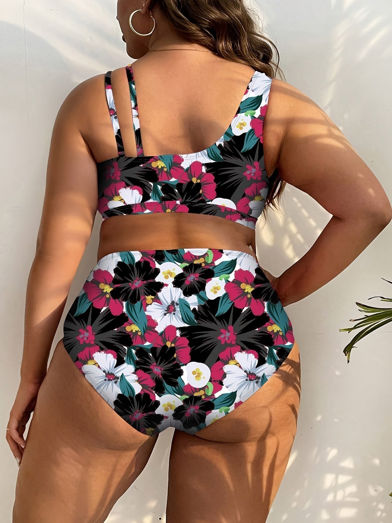 Mila | Zweiteiliges Bikini-Set mit Blumendruck und hoher Taille