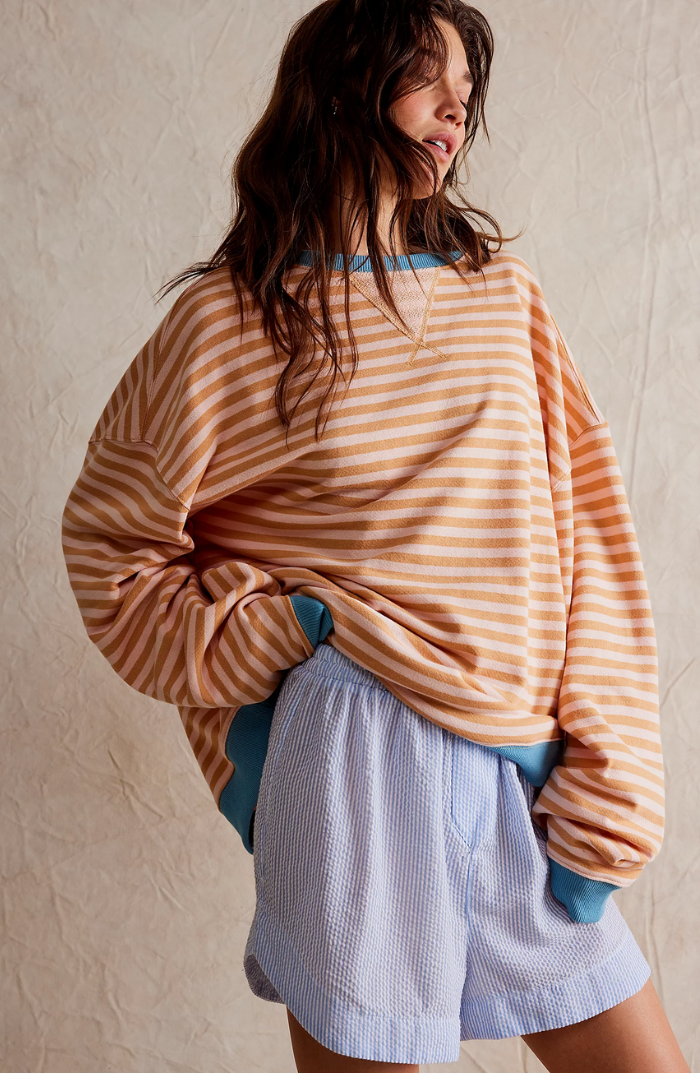 Mana | Pull oversize rayé