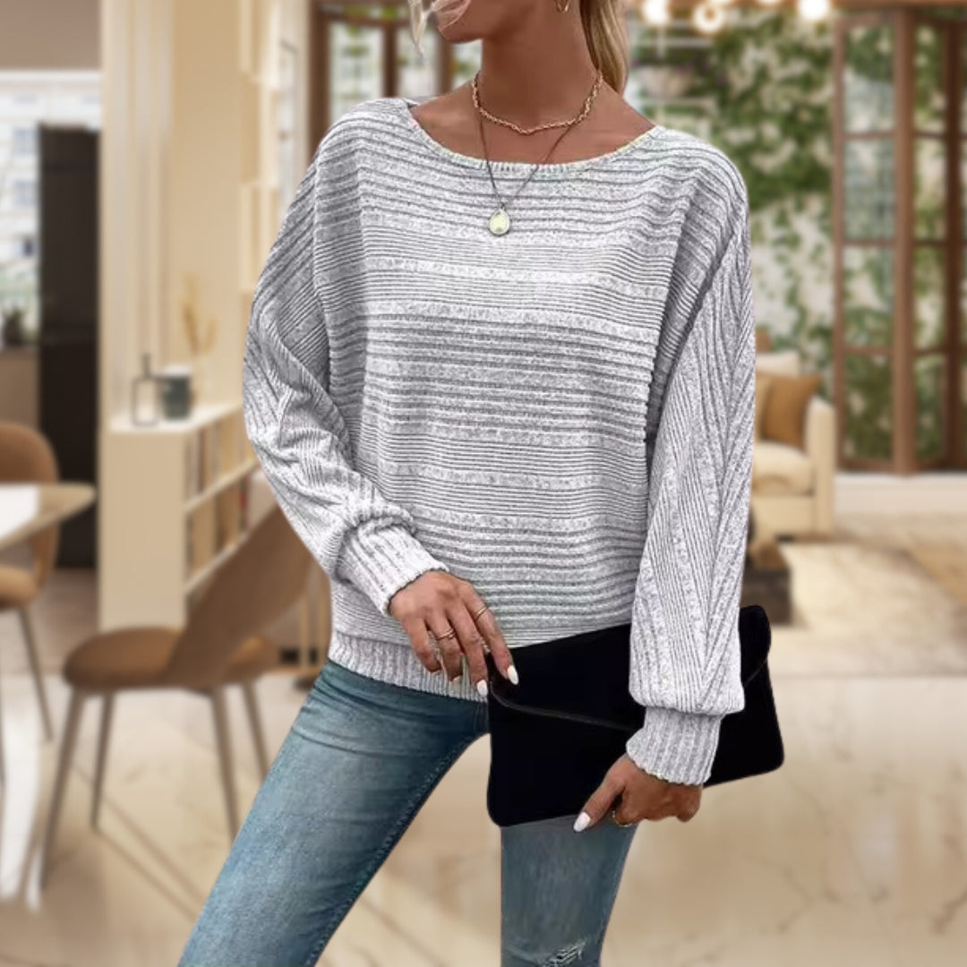 Anna | Texturierter Pullover für Damen