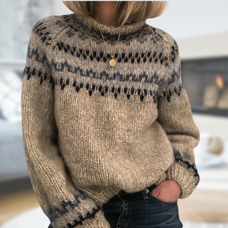 Frances | Klassisch gemusterter Pullover