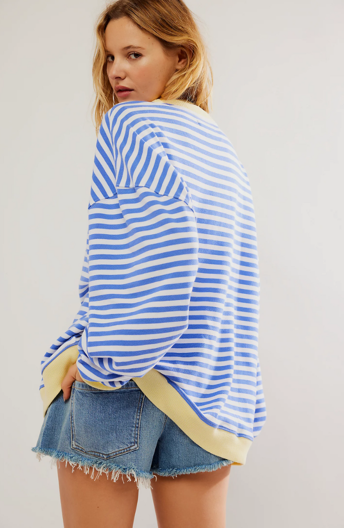 Mana | Pull oversize rayé