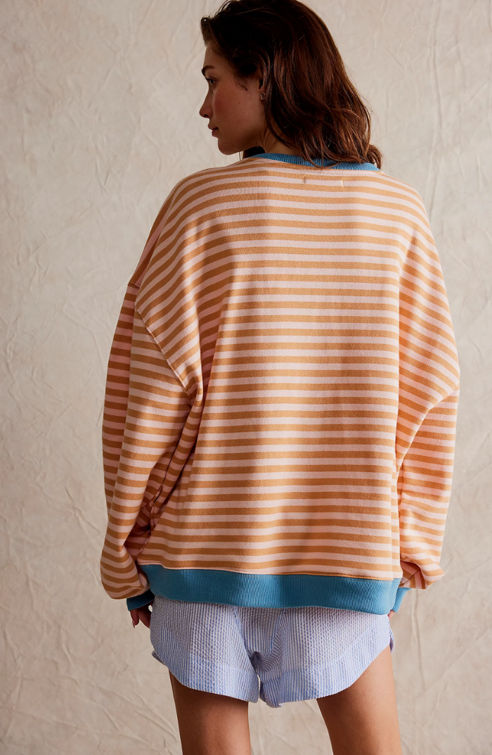 Mana | Pull oversize rayé