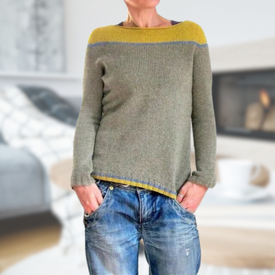 Alia | Gestrickter Pullover Mit Rundhalsausschnitt