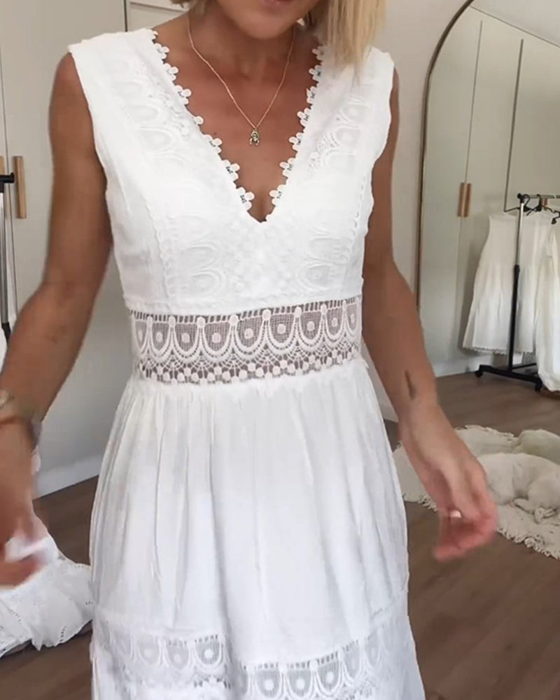 Elif™ | ROBE EN DENTELLE BLANCHE