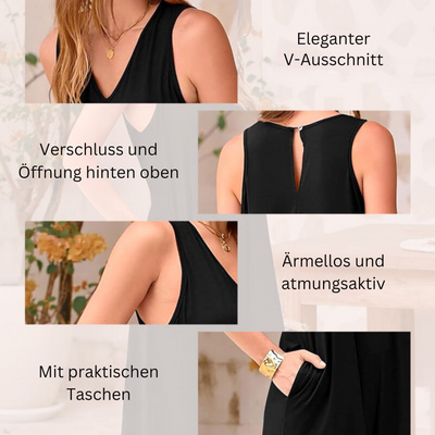 Doloria™ | unser klassischer Jumpsuit mit V-Ausschnitt