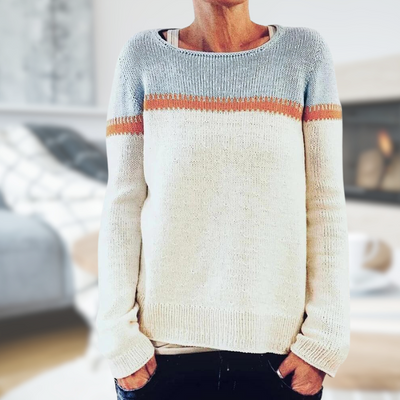 Alia | Gestrickter Pullover Mit Rundhalsausschnitt