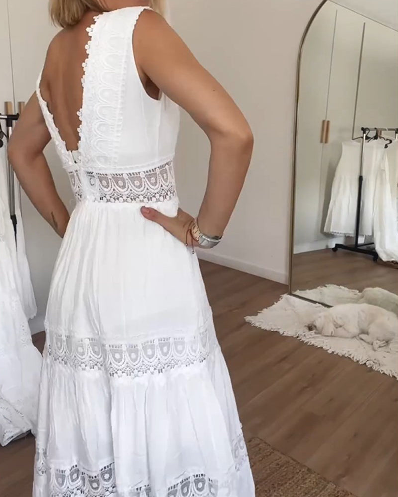 Elif™ | ROBE EN DENTELLE BLANCHE