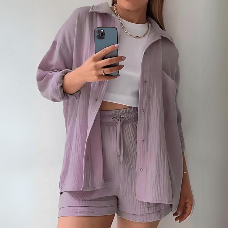 2er Set 'Serena' bestehend aus Bluse und Shorts