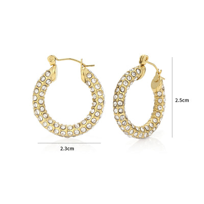 Strass Hoops Gold