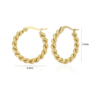 Hoops twisted Gold