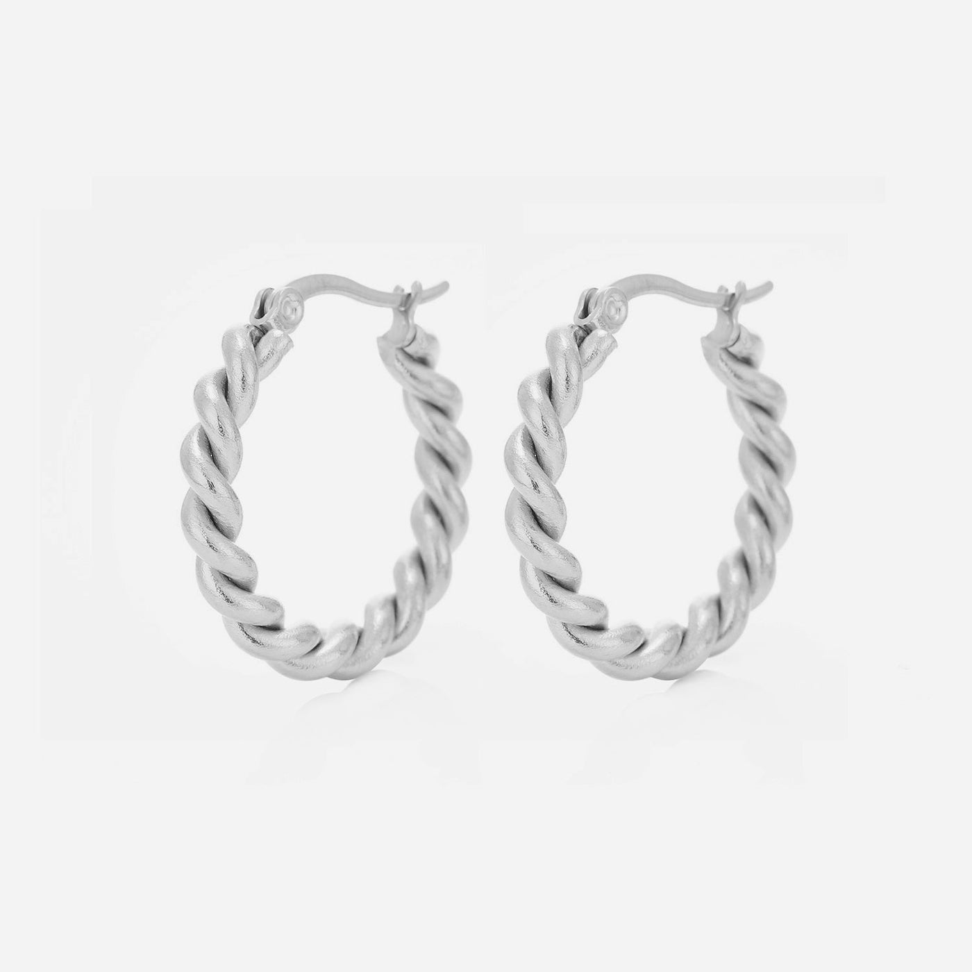 Hoops twisted Silber