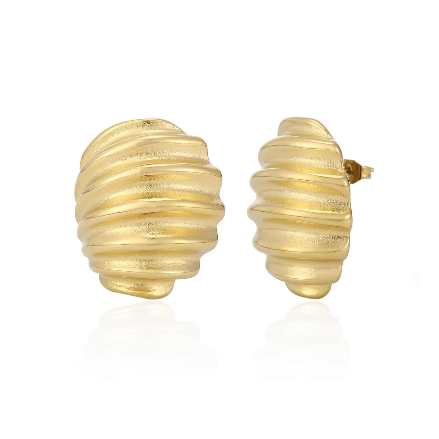 Ohrstecker Muscheln Gold