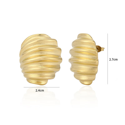 Ohrstecker Muscheln Gold