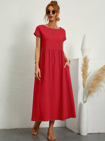 Camille™ | Kleid mit Rundhalsausschnitt