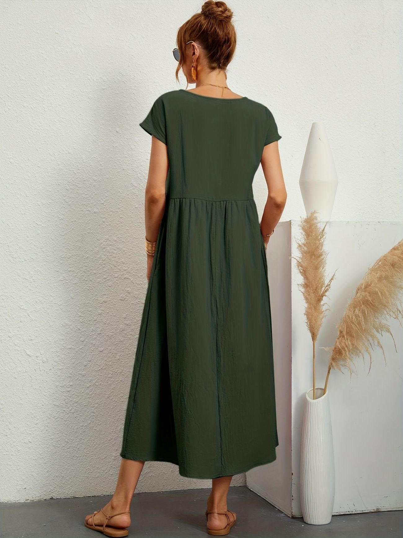 Camille™ | Kleid mit Rundhalsausschnitt