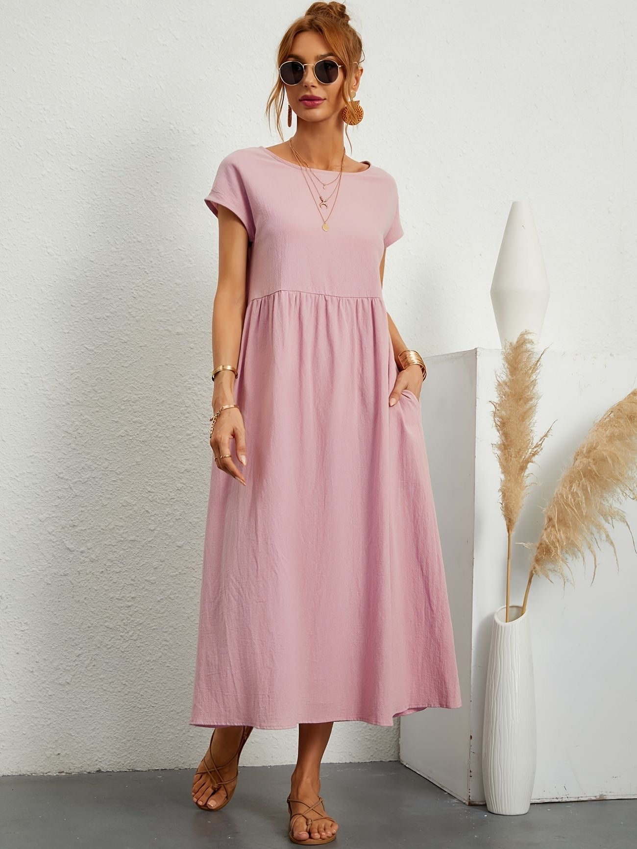 Camille™ | Kleid mit Rundhalsausschnitt