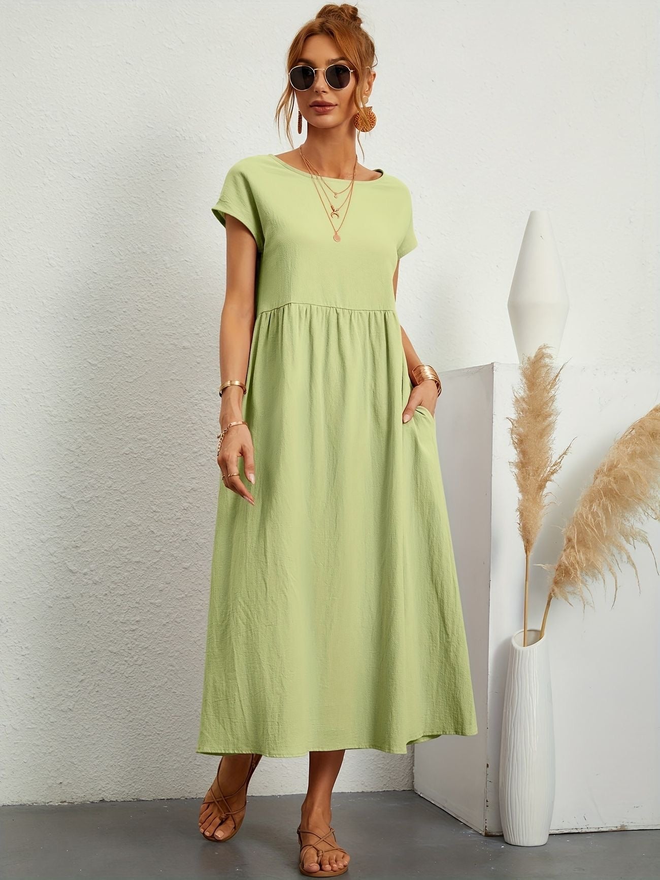 Camille™ | Kleid mit Rundhalsausschnitt