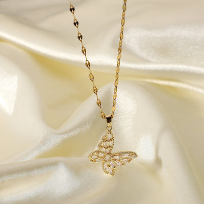 CRYSTAL BUTTERFLY KETTE