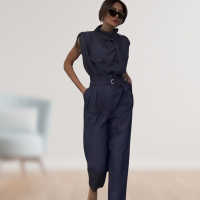 Tilda™ | Schicker Taube-Gürtel-Jumpsuit