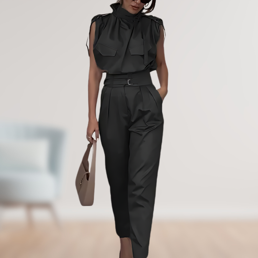 Tilda™ | Schicker Taube-Gürtel-Jumpsuit