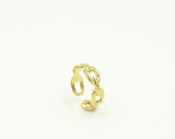 Ring mit Gliedern Gold