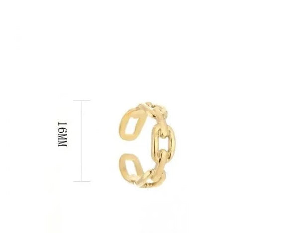 Ring mit Gliedern Gold