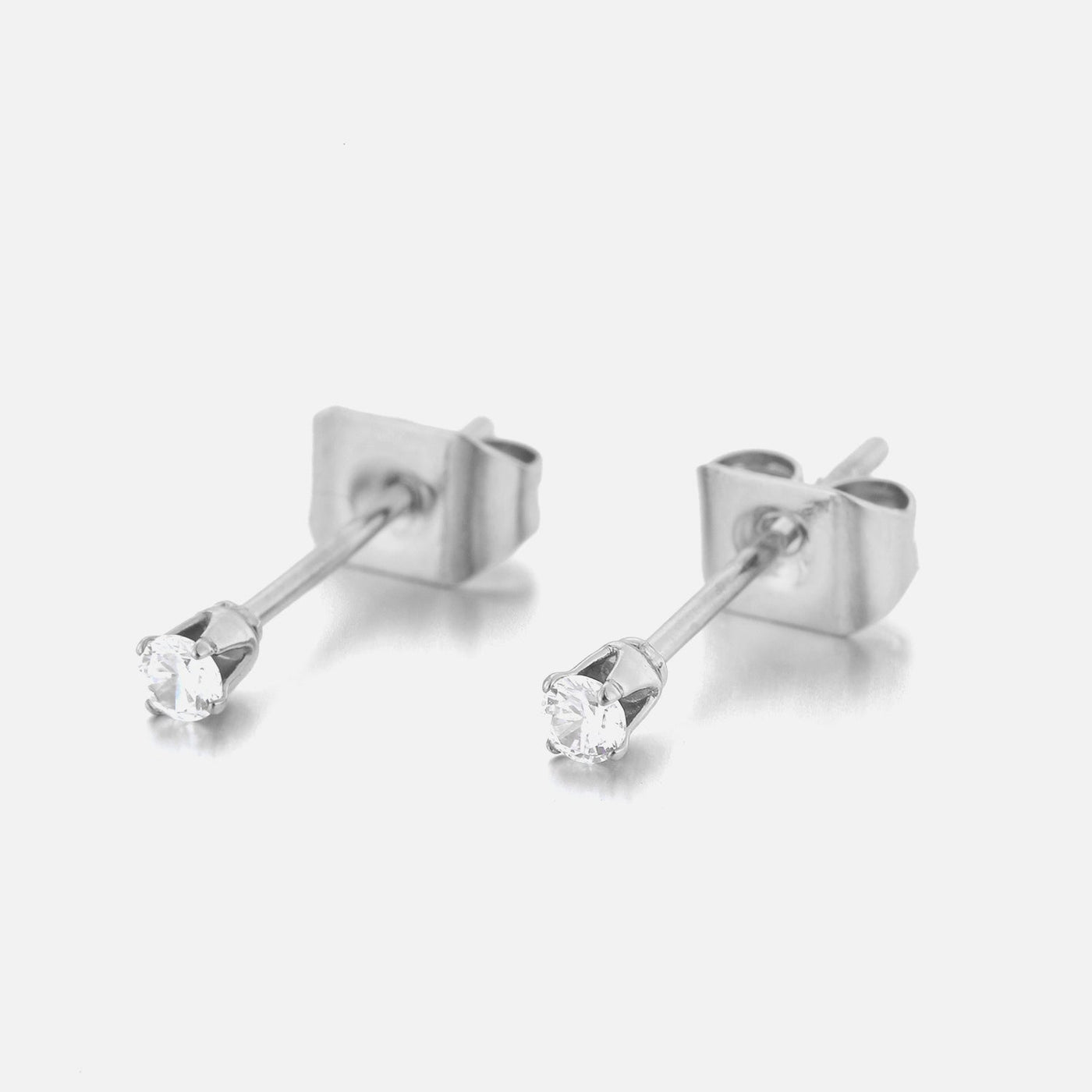 Ohrstecker Diamant 2mm Silber