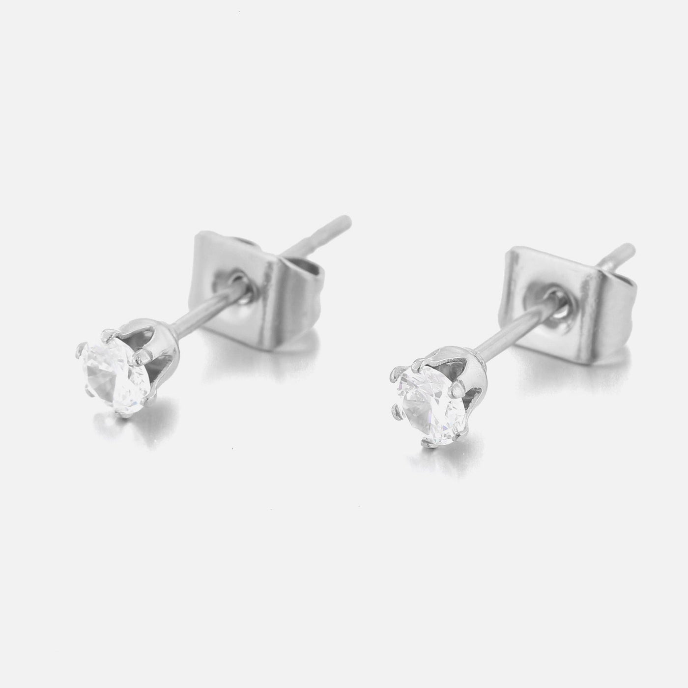 Ohrstecker Diamant 3mm Silber