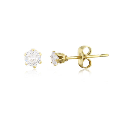 Ohrstecker Diamant 4mm Gold