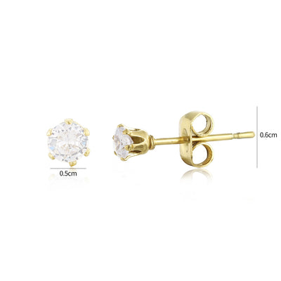 Ohrstecker Diamant 4mm Gold