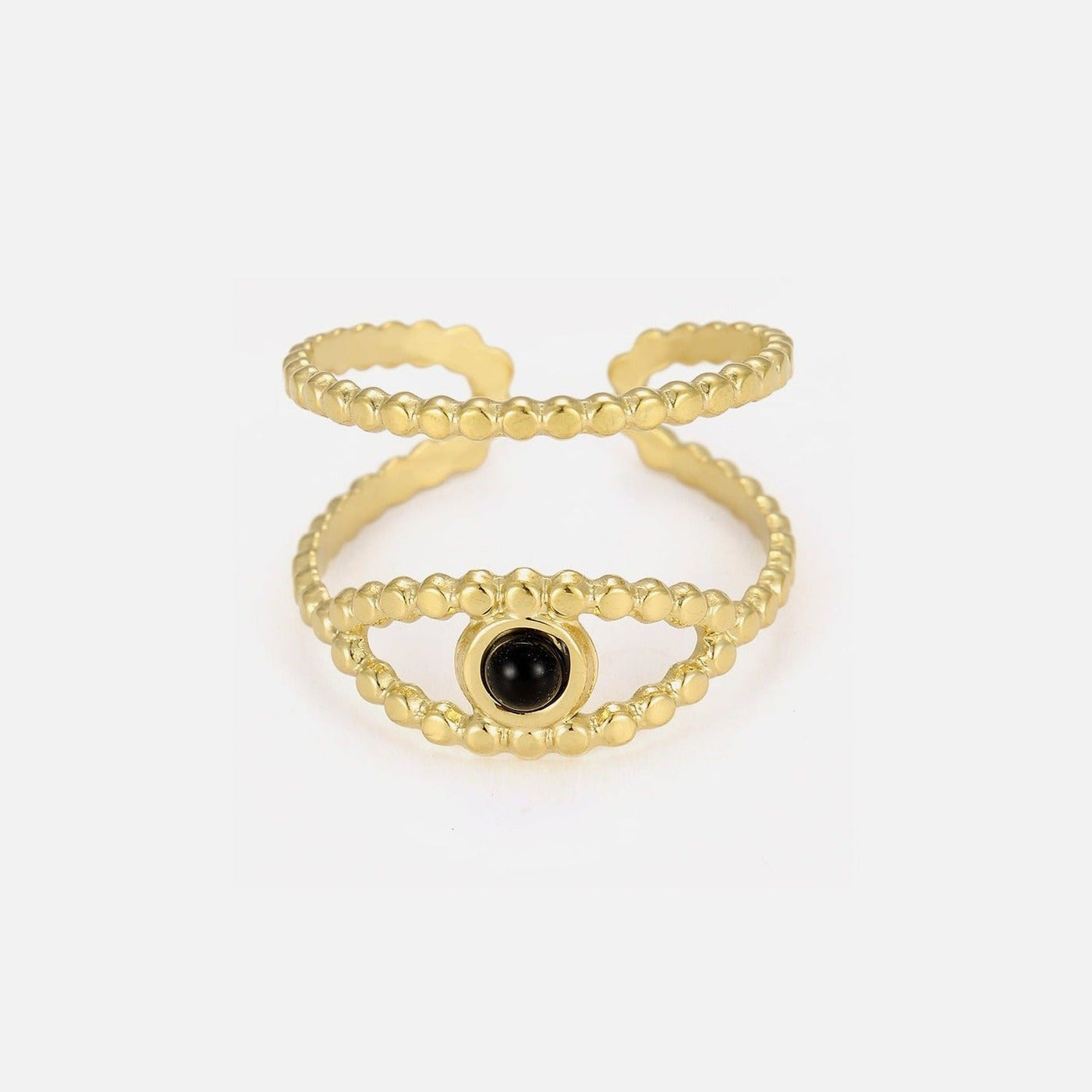 Ring Auge Gold Schwarz