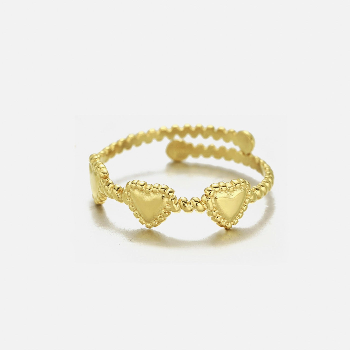 Ring drei Herzen Gold