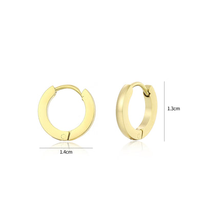 Basic Ohrringe 13mm Gold