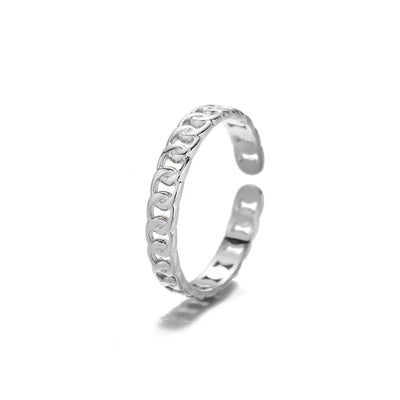 Feiner Gliederring Silber