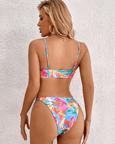 Ilde | Bikini con stampa floreale tropicale