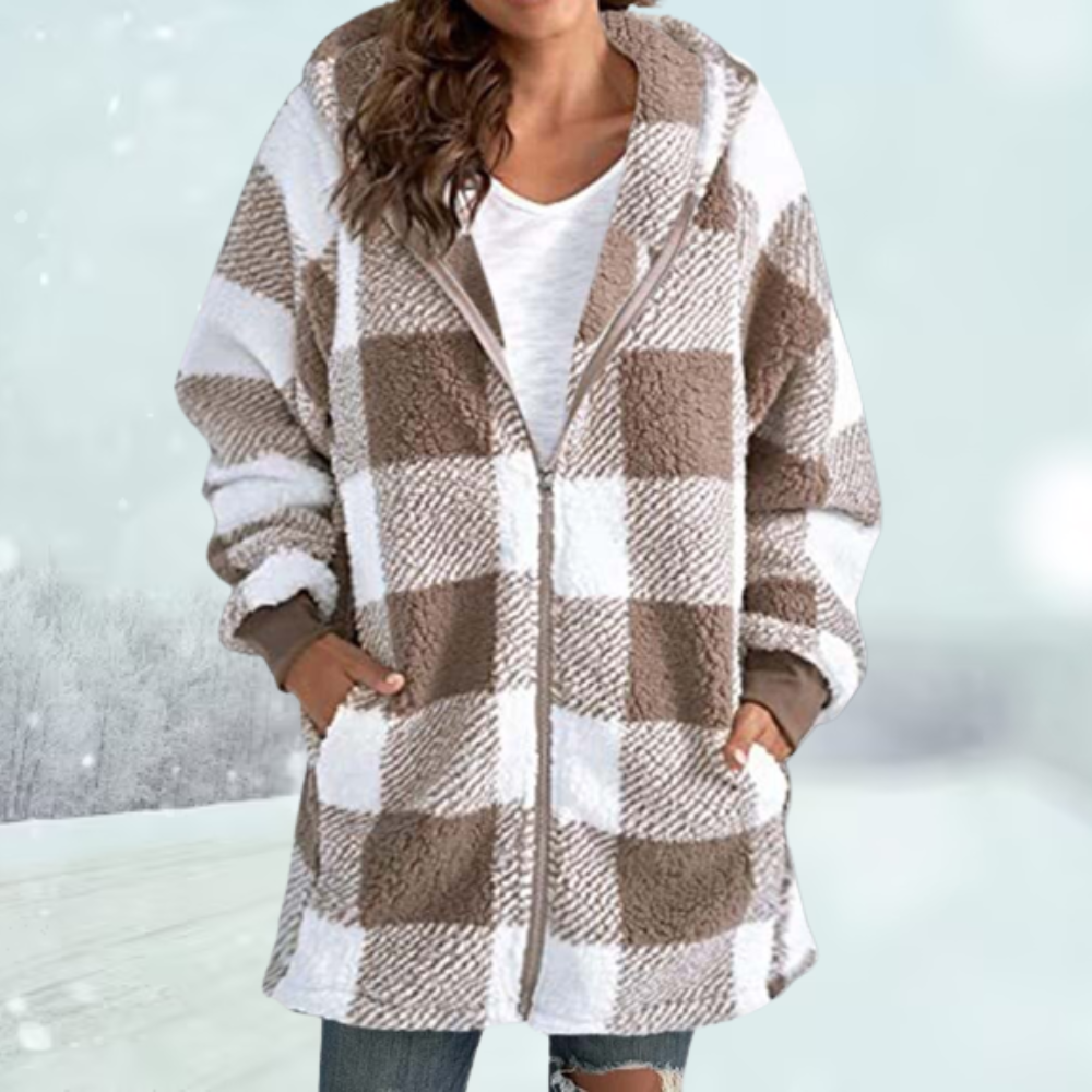 Anastasia® - Karierter Wintermantel