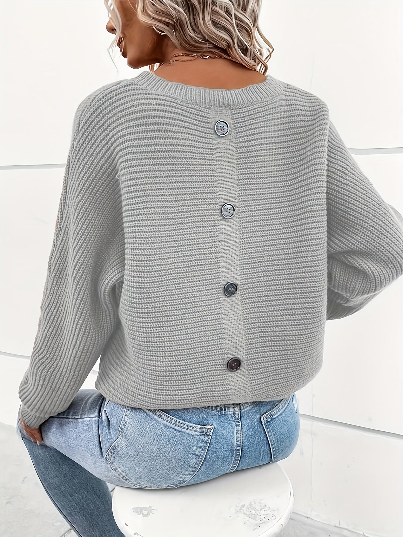 Oslo™ – Strickpullover mit Knopfleiste