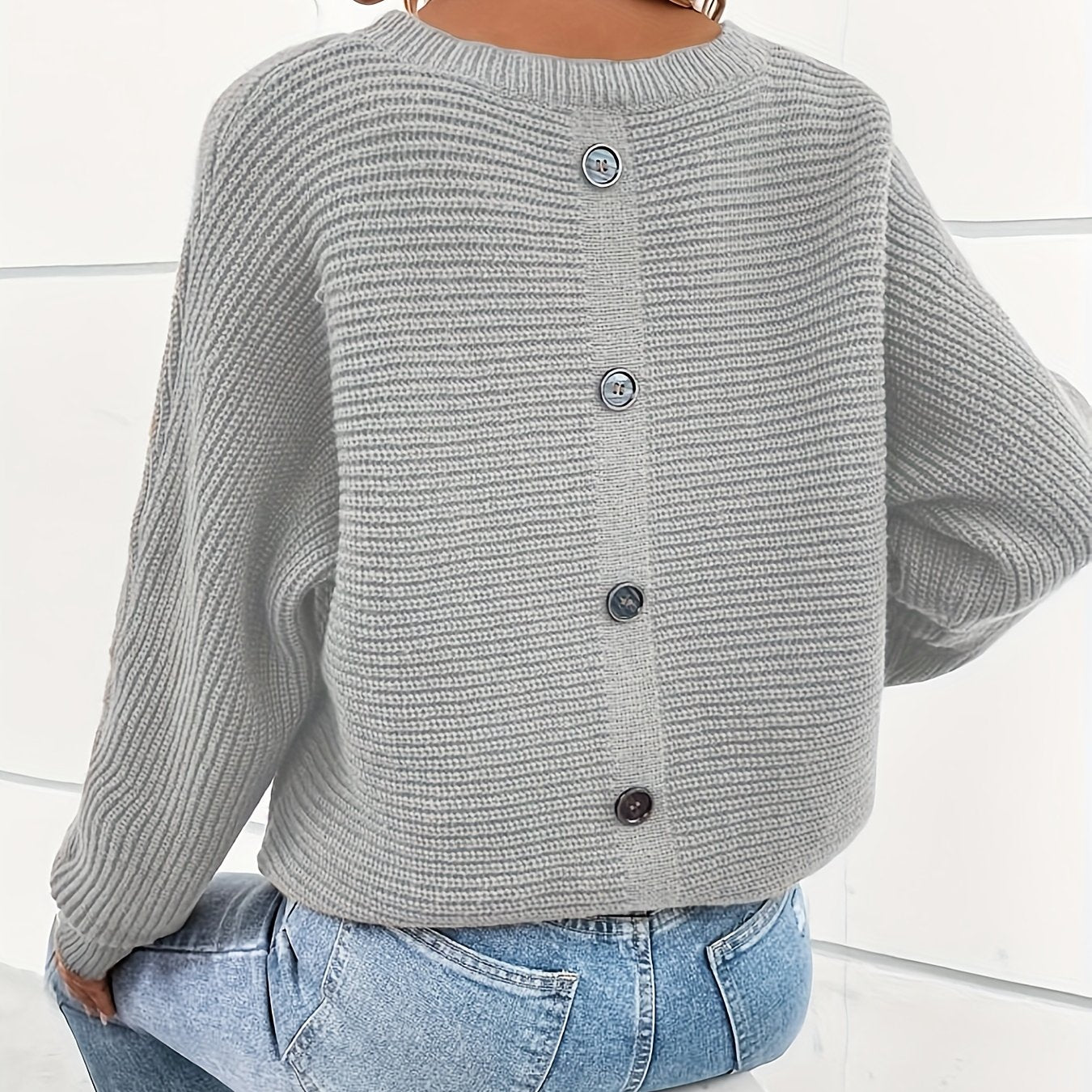 Oslo™ – Strickpullover mit Knopfleiste