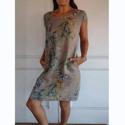 Larissa™ | Robe femme à imprimé botanique